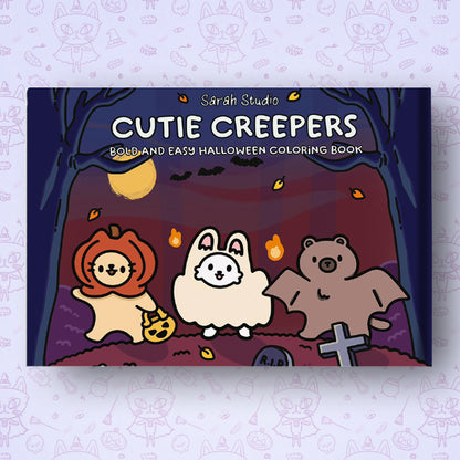 The Cute Creepers: Bold and Easy Coloring Book