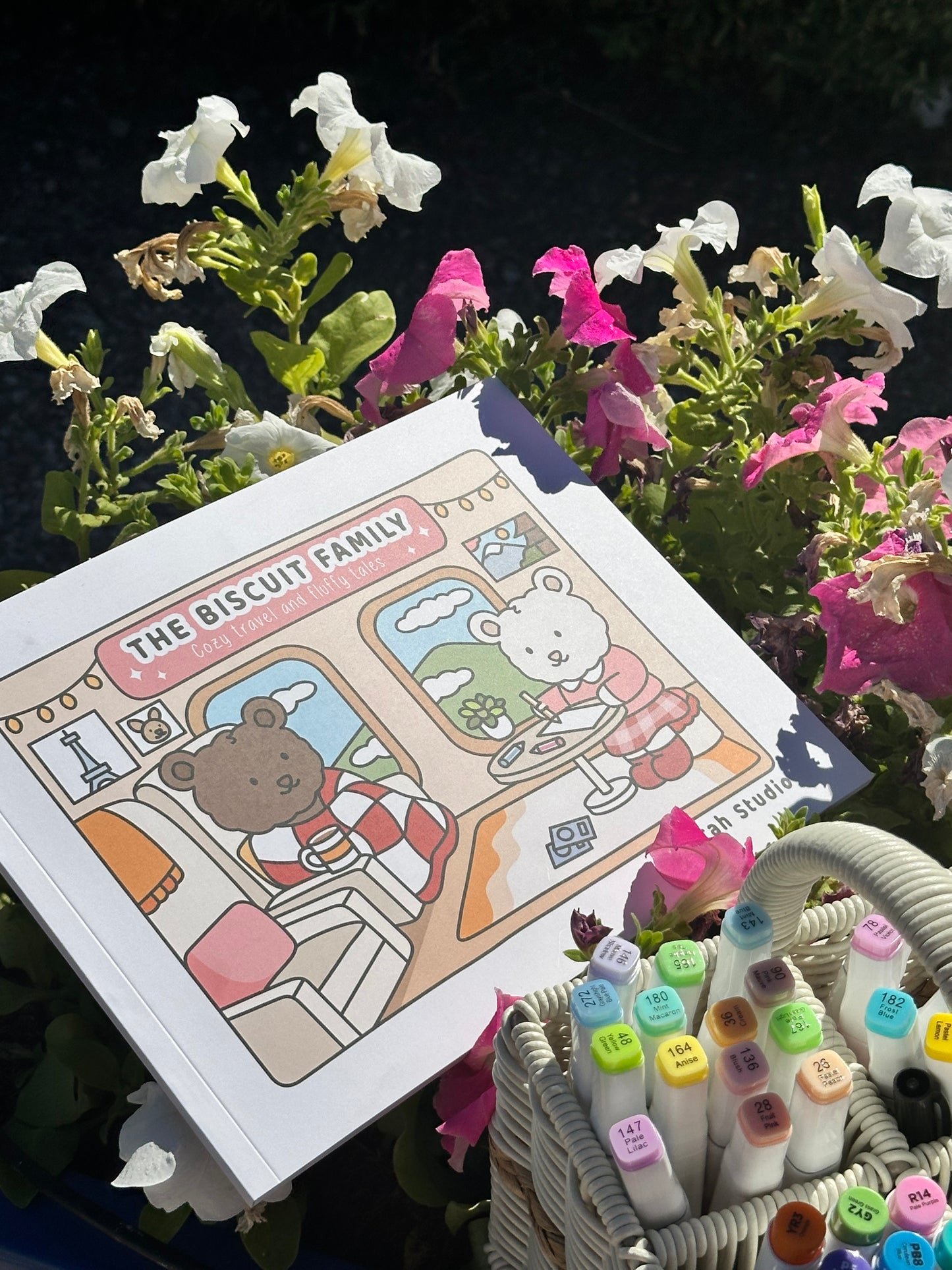 The Biscuit Family: Cozy Travels and Fluffy Tales Coloring Book